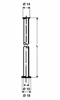 SCHELL Kupferrohr 3/8"x1/2" Bördel, d:10, L:300, chrom – Bild 3