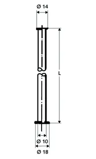 SCHELL Kupferrohr 3/8"x1/2" Bördel, d:10, L:600, chrom – Bild 4
