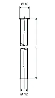 SCHELL Kupferrohr 1/2" Bördel, d:12, L:500, chrom – Bild 3