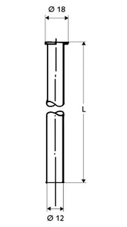 SCHELL Kupferrohr 1/2" Bördel, d:12, L:500, chrom – Bild 2