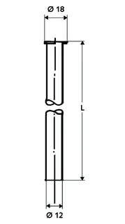 SCHELL Kupferrohr 1/2" Bördel, d:12, L:1000, chrom – Bild 3