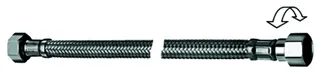 SCHELL Schlauch Clean-Flex S, drehb. 3/8" ÜM, 3/8" ÜM, L:500, chrom