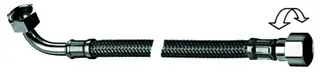 SCHELL Schlauch Clean-Flex S, drehb. 3/8" Winkel, 3/8" ÜM, L:300, chrom – Bild 2
