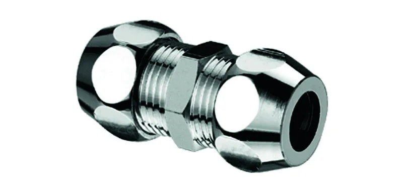 SCHELL Gerade-Doppel-Verschraubung 1/2"AGx1/2"AG, d:12, chrom