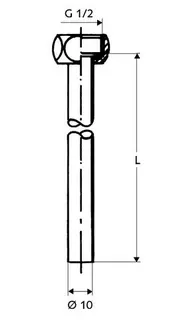 SCHELL Kupferrohr-Garnitur PETIT ÜM 1/2", 10x300, chrom – Bild 3