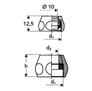 SCHELL Quetschverschraubung 3/8"x10, chrom – Bild 2