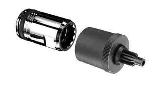 SCHELL Adapter QUICK Stecktechnik Schaftlänge 35, 1/2", ASAG, chrom