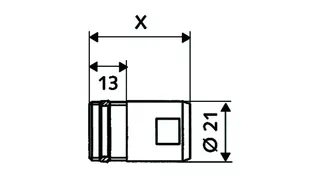 SCHELL Adapter QUICK Stecktechnik Schaftlänge 35, 1/2", ASAG, chrom – Bild 3