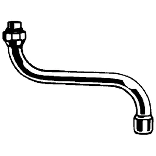 GROHE S-Auslauf 13005 Ausladung 150mm für Küchen-Wandbatterien 1/2'' chrom – Bild 4