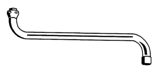 GROHE S-Auslauf 13017 Ausladung 301mm Verschraubung 3/4'' chrom – Bild 3