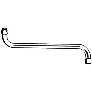 GROHE S-Auslauf 13017 Ausladung 301mm Verschraubung 3/4'' chrom – Bild 4