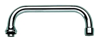 GROHE U-Auslauf 13028 Ausl.200mm f. Küchen-Wandbatt.1/2''chrom, 3/4"Verschr. – Bild 2