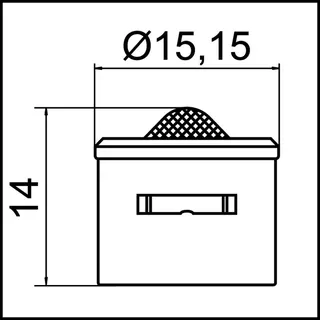 NEOPERL LongLife Design Innenteil m/Dicht./verchromt, 3/8"/M18 V=FULL FLOW – Bild 2