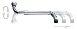 NEOPERL Universal S-Auslauf ausziehbar Laminar / verchromt, 3/4" 280-480mm