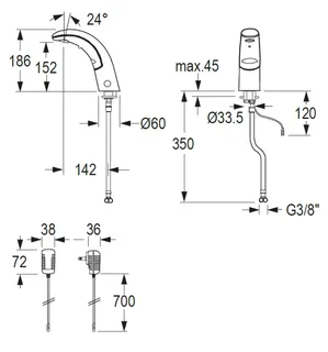 CONTI+ iQ elektr. IR Standarm. NetzAP o.Misch. Chrom o.Ablg. Click+ A20 – Bild 2
