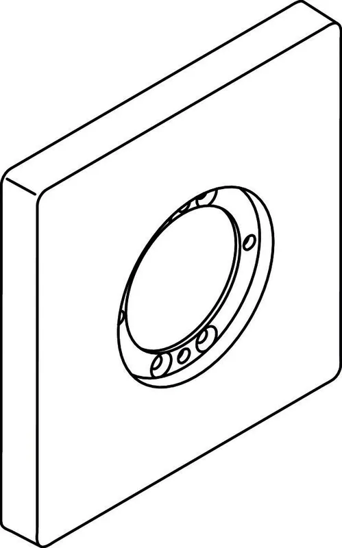 Ideal Standard 1er Rosette Archimodule, 100x100mm, Chrom