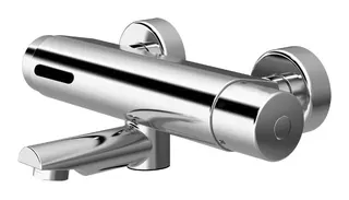 CONTI+ lino elekt. IR Wandarm. Batt. AP Ausl.200mm Thermostat Chrom Touch W45