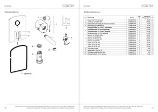 CONTI+ iQ elektr. IR Wandarm. NetzUP UP Ausl.170mm o.Misch. Edelst. Click+ A50 – Bild 3