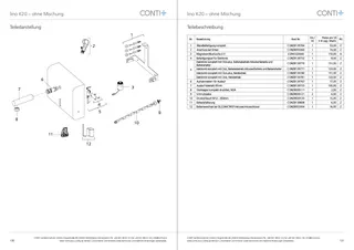 CONTI+ lino elekt. IR Wandarm. NetzUP AP Ausl.220mm o.Misch. Edelst. Click K20 – Bild 3