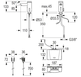CONTI+ lumino+ el. IR Standarm. NetzAP Durchl.erh6,5kW/400V m.Ablg. Click+ L10c – Bild 3