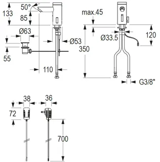 CONTI+ lumino el. IR Standarm. NetzAP m.Misch. Chrom m.Ablg. Click+ L10i – Bild 2