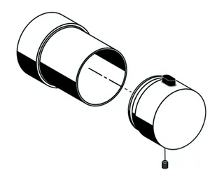 SCHELL Betätigungsknopf LINUS für D-SC-T, D-E-T, chrom