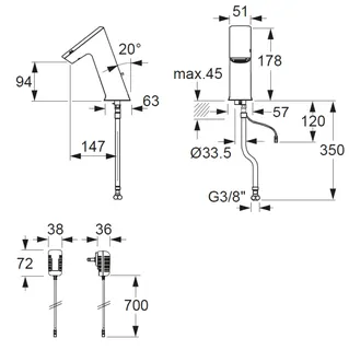 CONTI+ ultra el. IR Standarm. Solar Public o.Misch. Chrom o.Ablg. GM20 – Bild 2