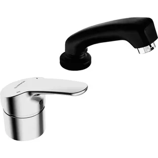 HA Einhand-Einlochbatterie f. Friseur-WT HANSAMIX 0126 Ros. rund DN15 chr