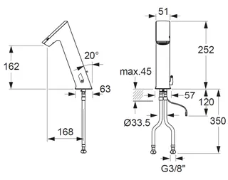 CONTI+ ultra el. IR Standarm. Solar Public m.Misch. Chrom o.Ablg. GH10 – Bild 2