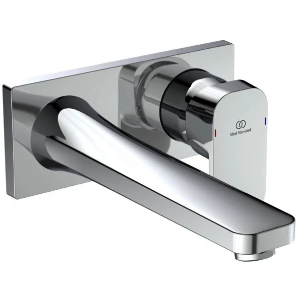 Ideal Standard Wand-Waschtisch-Armatur UP Tonic II,5 l/min., Bausatz 2,Ros.193x83mm,Ausld.225mm,Chrom