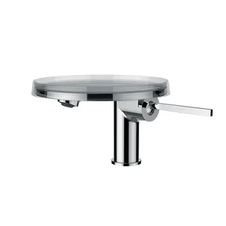 LF WT-Mischer mit Deko-Disk K-LAUFEN Auslauf 110mm o.Ablaufventil chrom