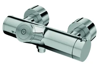 SCHELL AP-Duscharmatur VITUS VD-C-T/u CVD, Thermostat, Anschl. unten, chrom
