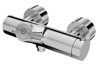 SCHELL AP-Duscharmatur VITUS VD-C-T/u CVD, Thermostat, Anschl. unten, chrom – Bild 2