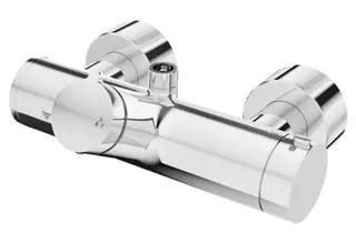 SCHELL AP-Duscharmatur VITUS VD-T/o Auf/Zu, Thermostat, Anschl. oben, chrom