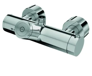 SCHELL AP-Duscharmatur VITUS VD-C-T/o CVD, Thermostat, Anschl. oben, chrom