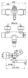 SCHELL AP-Waschtisch-Armatur VITUS VW-C-T CVD, Thermostat, 210 Ausl., chrom – Bild 4