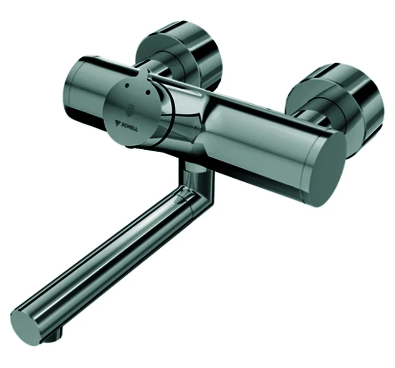 SCHELL AP-Waschtisch-Armatur VITUS VW-SC-M Selbstschl.,Mischw.,man.TD,270 Ausl.,chr
