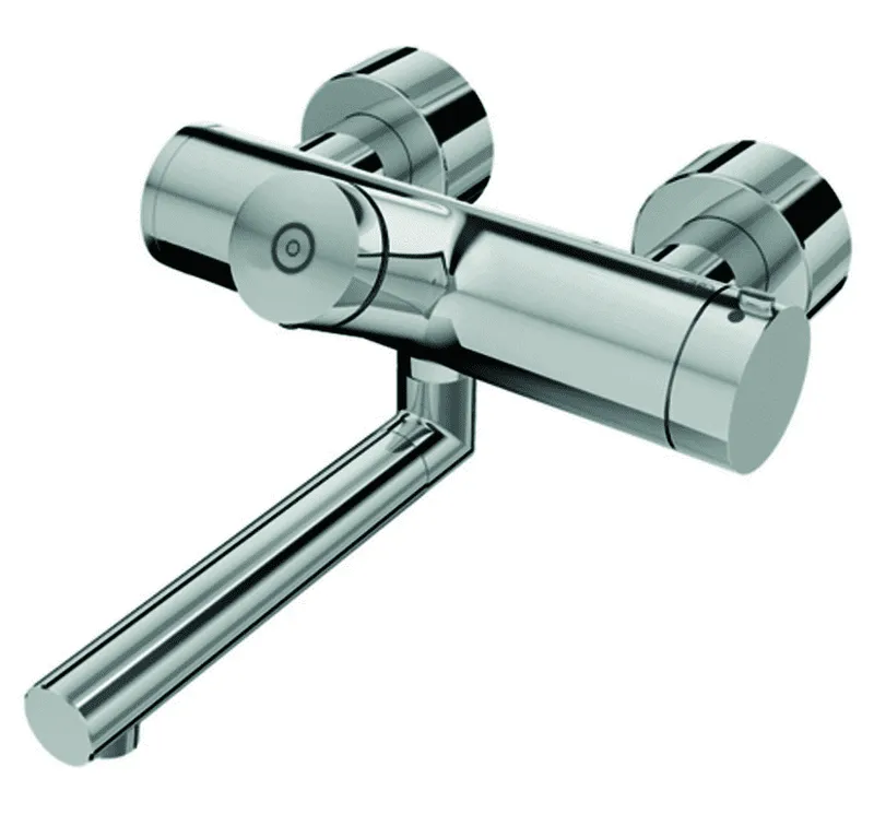 SCHELL AP-Waschtisch-Armatur VITUS VW-SC-T Selbstschl.,Therm.,man. TD,210 Ausl.,chr
