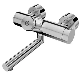 SCHELL AP-Waschtisch-Armatur VITUS VW-SC-T Selbstschl.,Therm.,man. TD,210 Ausl.,chr – Bild 2