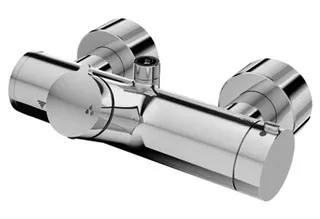 SCHELL AP-Duscharmatur VITUS VD-T /o Auf/Zu,Therm.,man. TD , Anschl. ob., chr – Bild 2