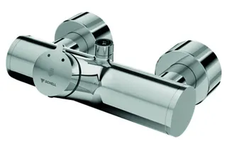 SCHELL AP-Duscharmatur VITUS VD-SC-M/o Selbstschl.,Mischw,man.TD,Anschl.ob.,chr – Bild 2