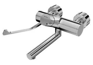 SCHELL AP-Waschtisch-Armatur VITUS VW-AH-M Klinik-EHM,Mischw.,man. TD,210 Ausl.,chr – Bild 2