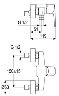 AP-Brausearmatur o.Brausegarn. aktiv4YOU 2.0, DIN DVGW-Zert.eigens., vc – Bild 2