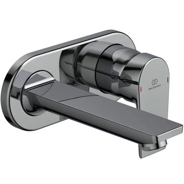 Ideal Standard Wand-Waschtisch-Armatur UP Tesi, 5 l/min., Bausatz 2,Ros.193x83mm,Ausld.173mm,Chrom