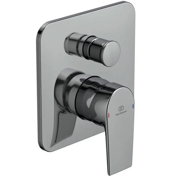 Ideal Standard Badearmatur UP Tesi, Bausatz 2, Rosette 163x163mm, Chrom