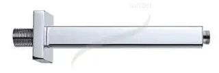 sanibel 4001-Decken-Brausearm A17 eckig DN 15 165mm lang aus Messing verchromt