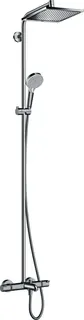 Hansgrohe Showerpipe Crometta E 240 für Wanne chrom mit Thermostat – Bild 2