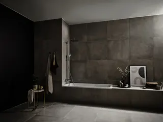 Hansgrohe Showerpipe Crometta E 240 für Wanne chrom mit Thermostat – Bild 3