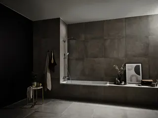 Hansgrohe Showerpipe Crometta E 240 für Wanne chrom mit Thermostat – Bild 4