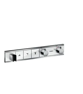 Hansgrohe Thermostat Unterputz RainSelect Fertigset 3 Verbraucher weiss/chrom – Bild 3